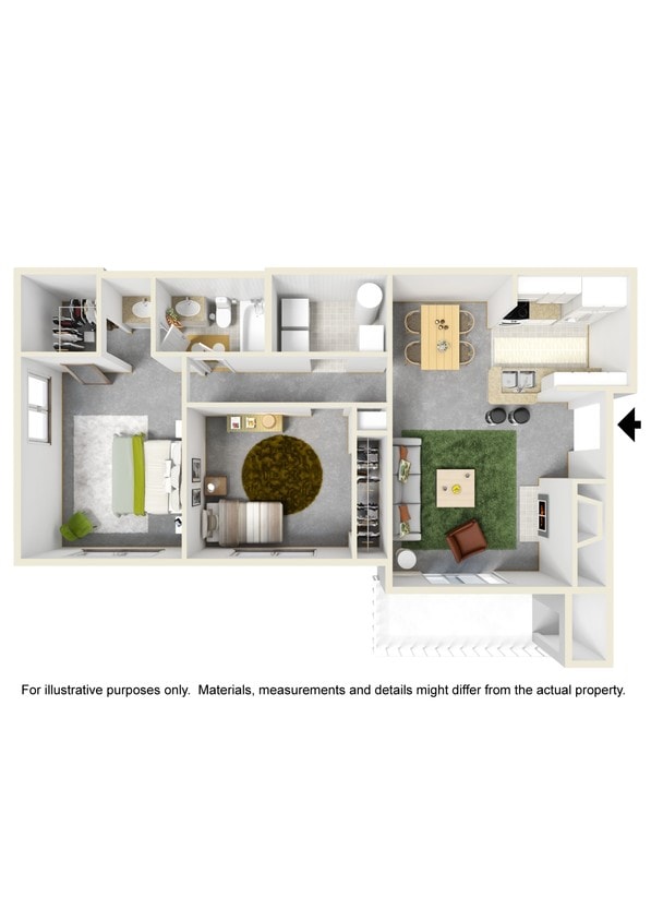 Arbor floorplan - 2x1 Arbor Extended, Opt Window (shb2)