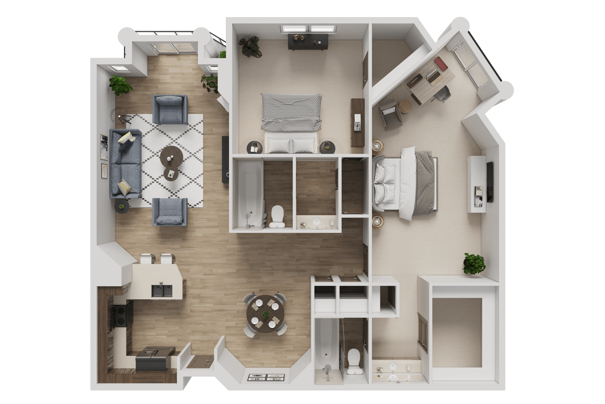 Floor Plan - 2 Bedroom A