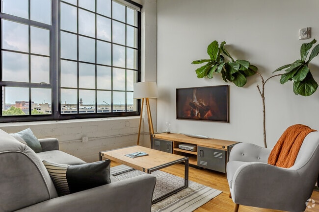 1BR, 1BA - A Loft - Living Room - The Julian