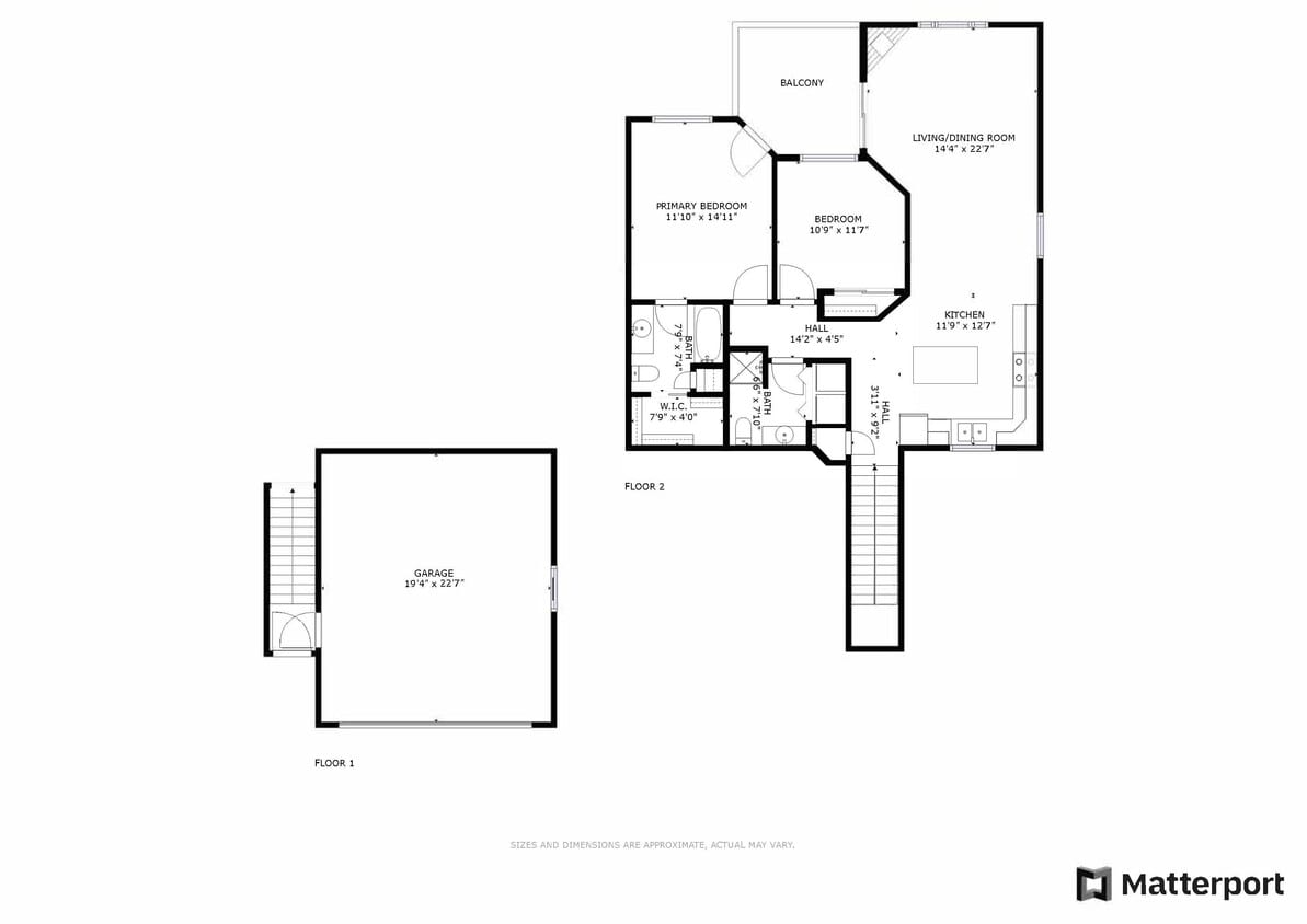 Lakeside Upper Corner 2 Bed/2 Bath - Lakeside: 2 Bed/ 2 Bath, 1 Car Att. Garage, Low...