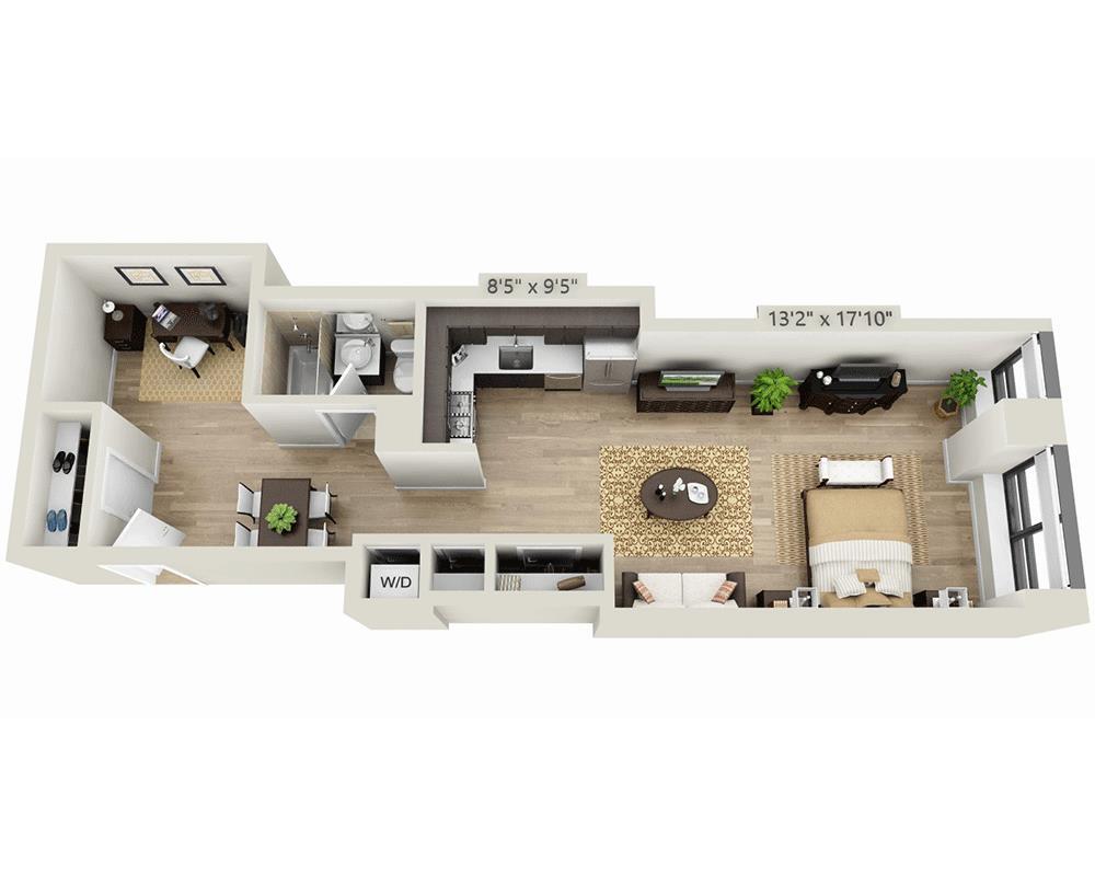 Floor Plan - Studio E1YM