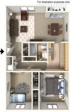 Floor Plan - 2x1