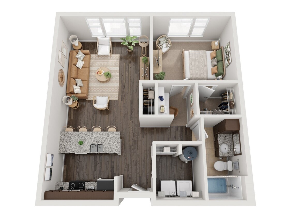 Floor Plan - 1x1 D