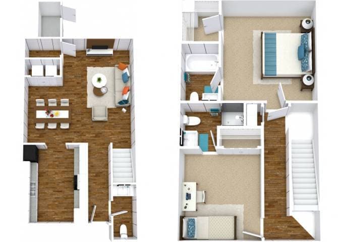 Floor Plan - The Pine Townhome