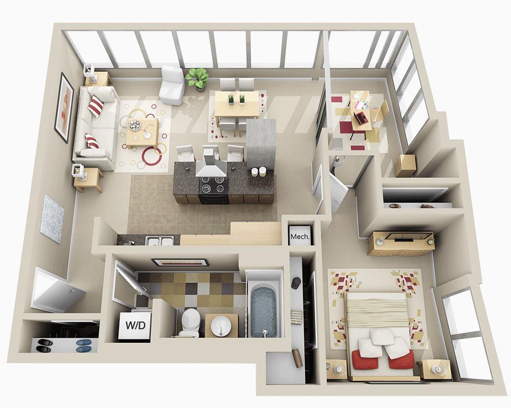 Floor Plan - Highrise A1SD