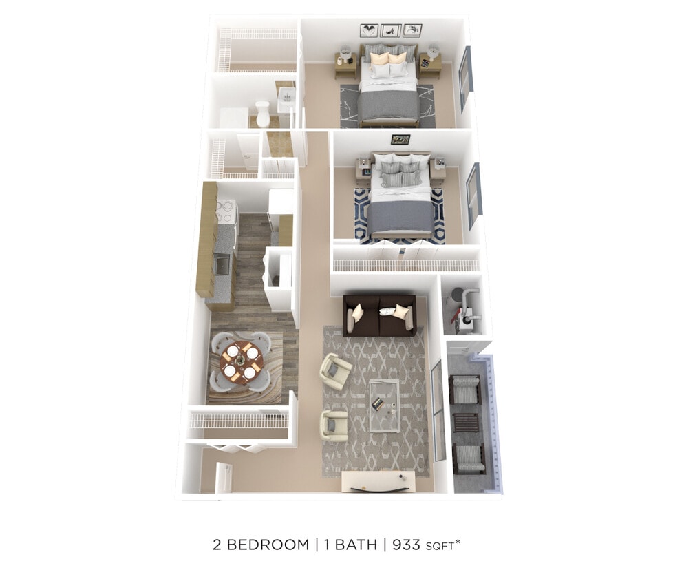 Floor Plan - Two Bedroom