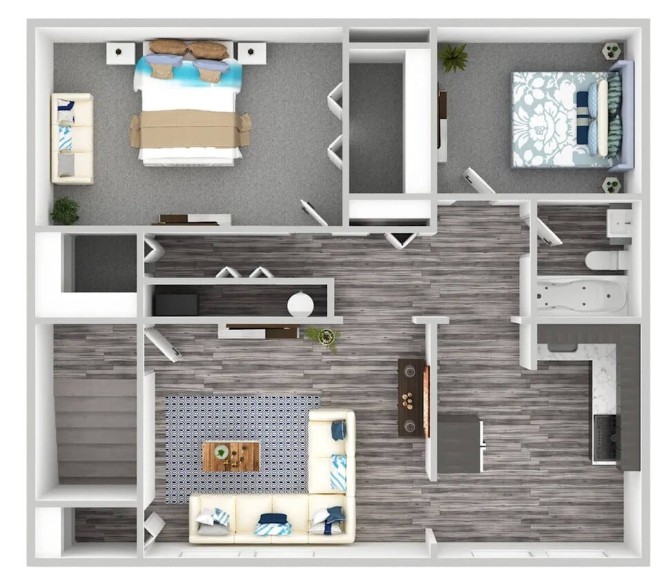 Floor Plan - Upgraded Two Bedroom