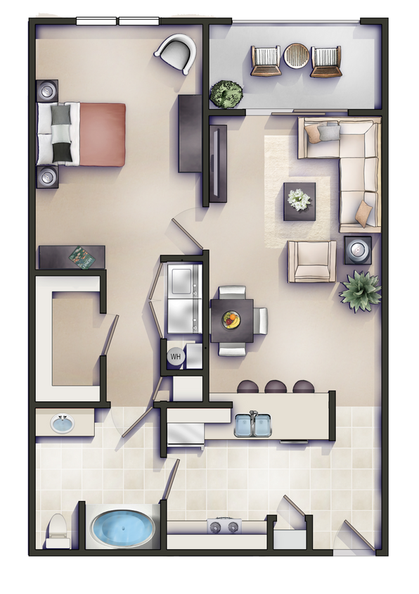 Floor Plan - The Hatteras Patio