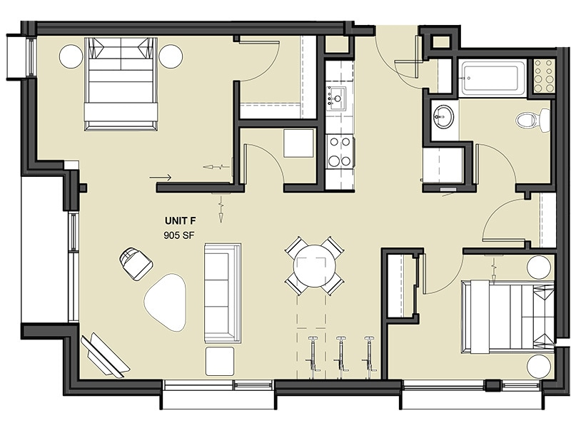 Floor Plan - Unit F