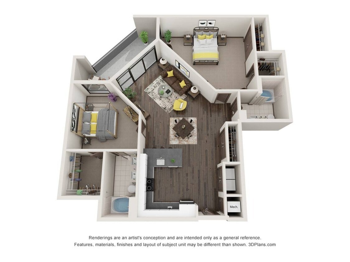 2 Bedroom - 2 Bathroom - Beckett (2 Bedroom & 2 Bathroom)