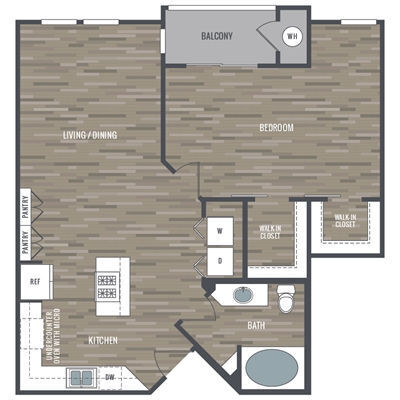 Floor Plan - 1BE Mid Rise