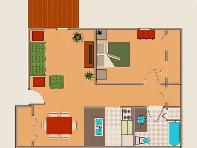 1BR/1BA - One Bedroom