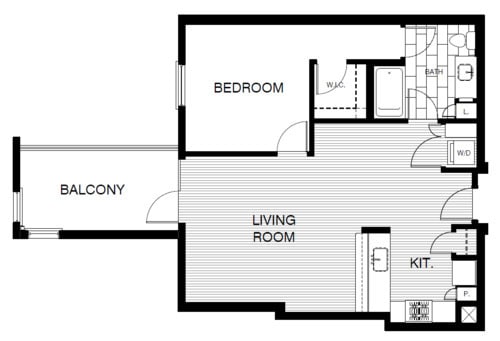 Floor Plan - 1x1 798