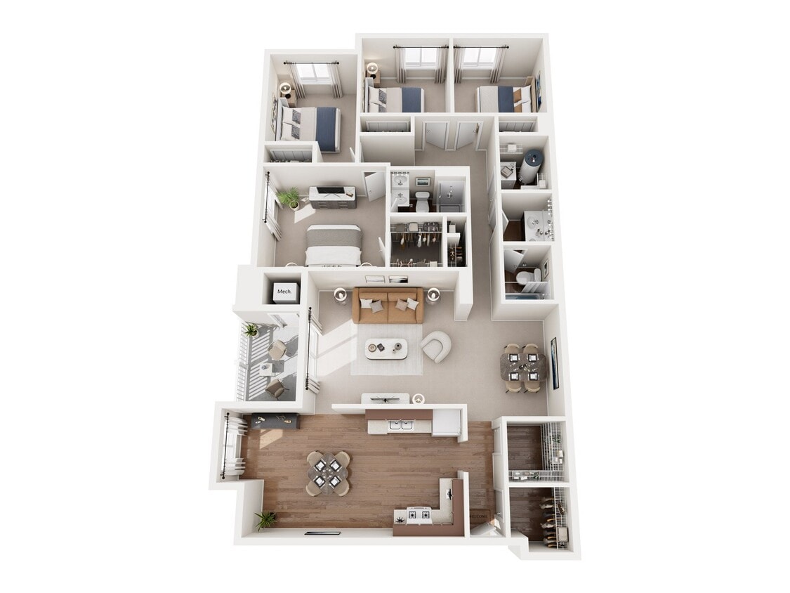 Floor Plan - 4x2 - Silver