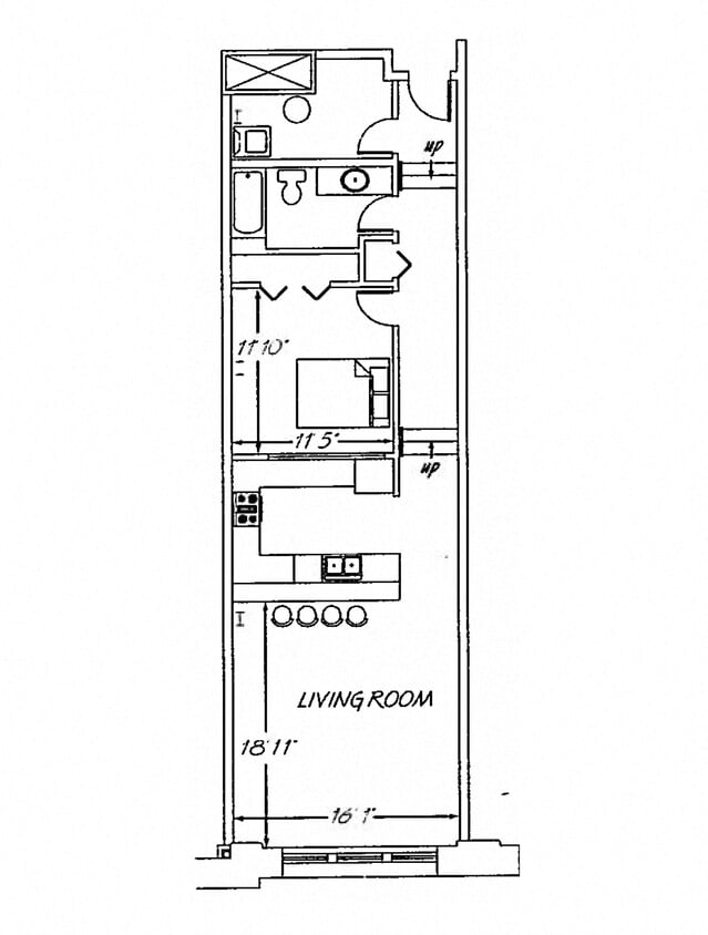 Floor Plan - 1 Bedroom FP C1.1