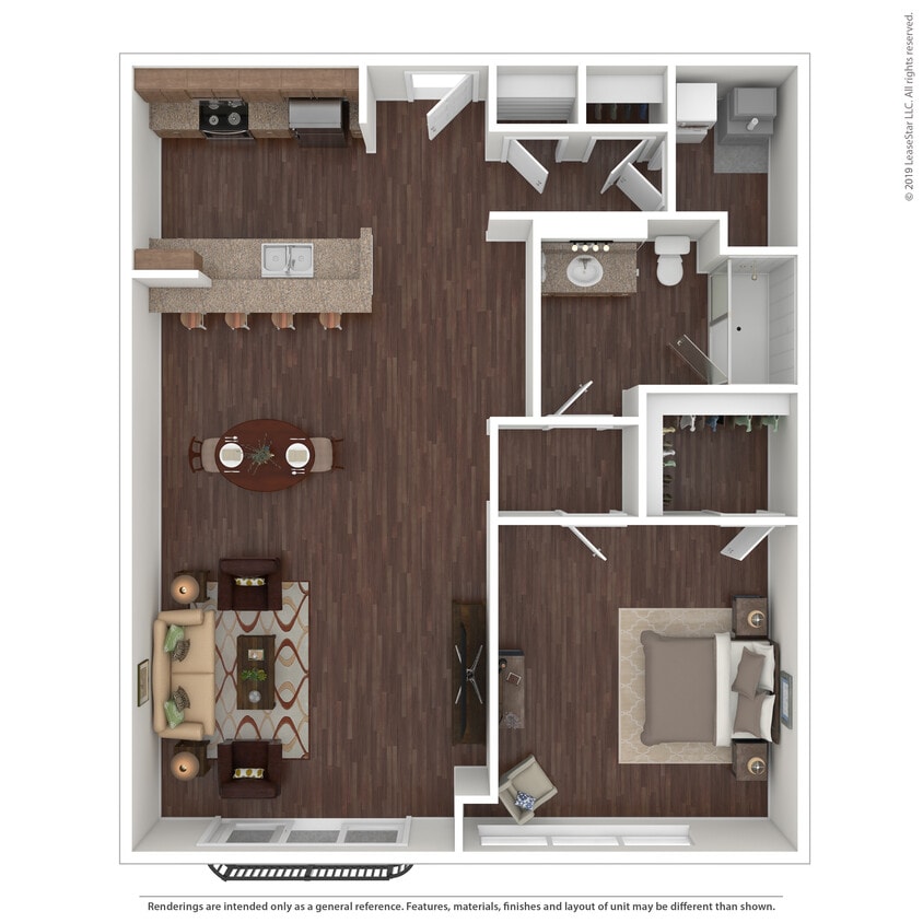 Rome: Beds - 1: Baths - 1: SqFt Range - 833 to 833 - Rome