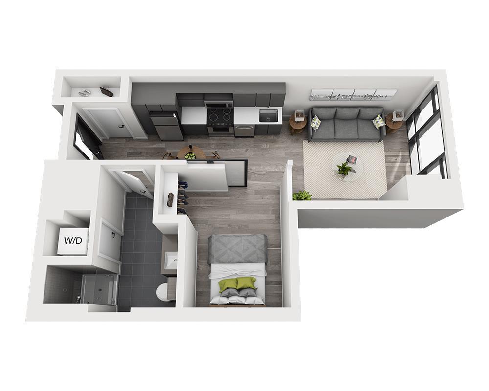 Floor Plan - Studio E1AH