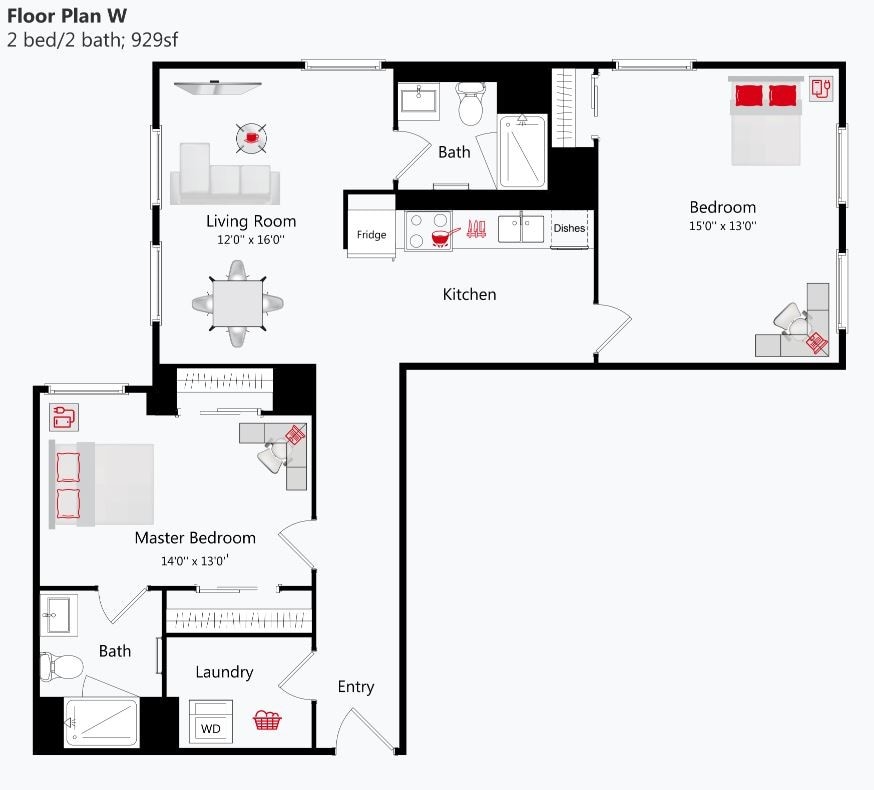 Floor Plan - Boutiqu Suite W