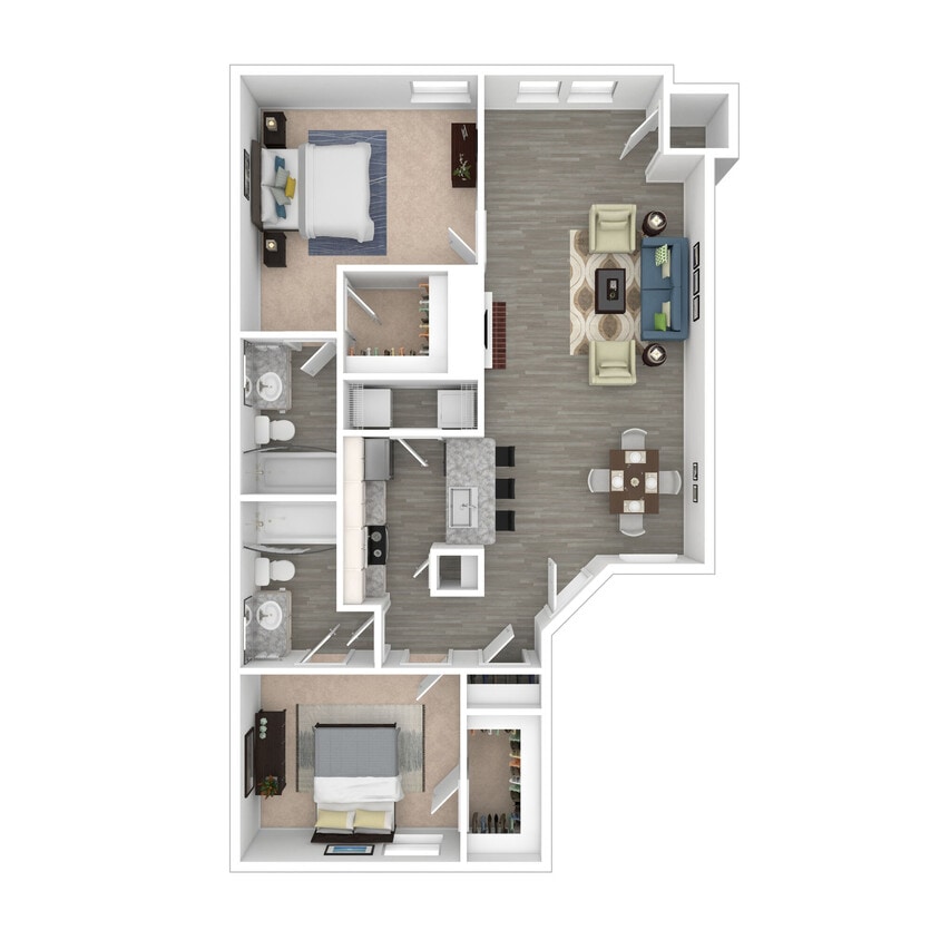Floor Plan - 2x2 Upgrade