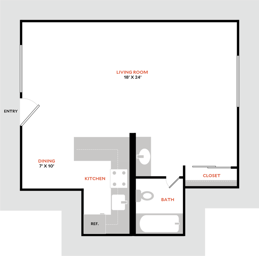 Floor Plan - Studio A
