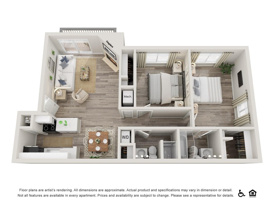 Floor Plan -  Streamside - Renovated
