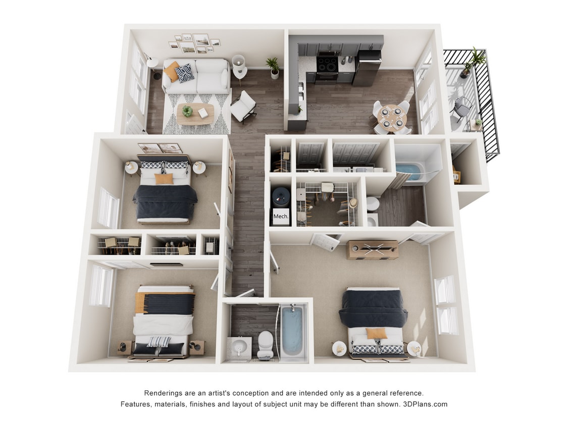 Addison at Parkside_Cattail.jpg - 3 Bedroom