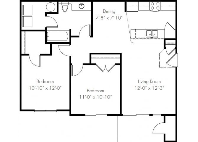 Floor Plan - The Regent Furnished