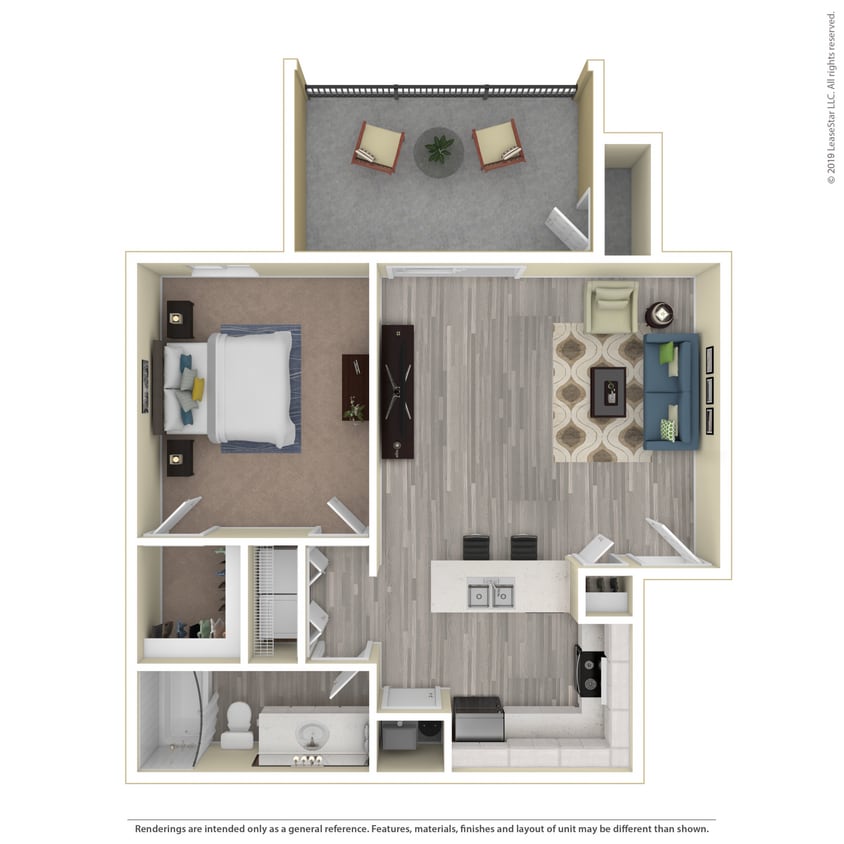 Floor Plan - 1X1 Garden Upgrade