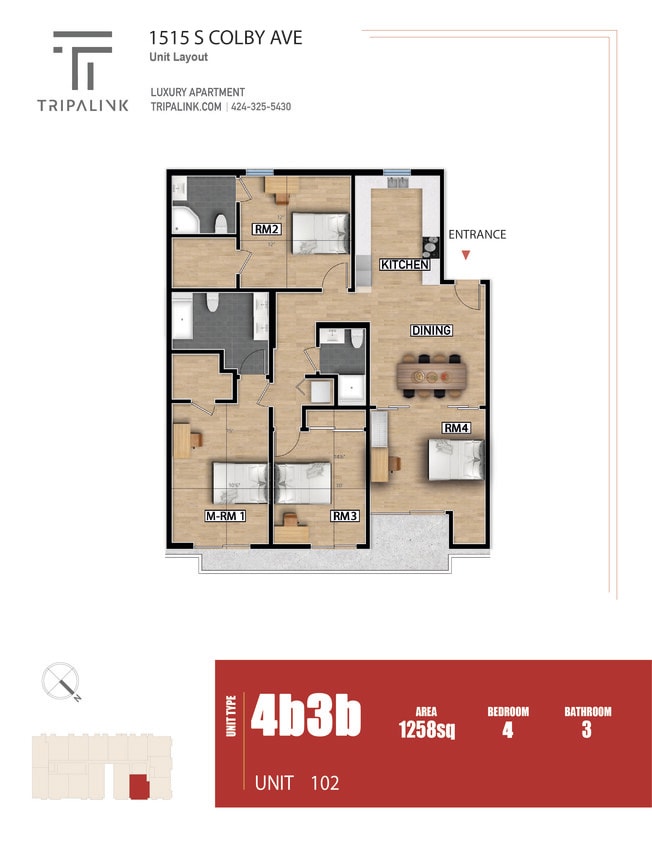 Floor Plan - Unit 102