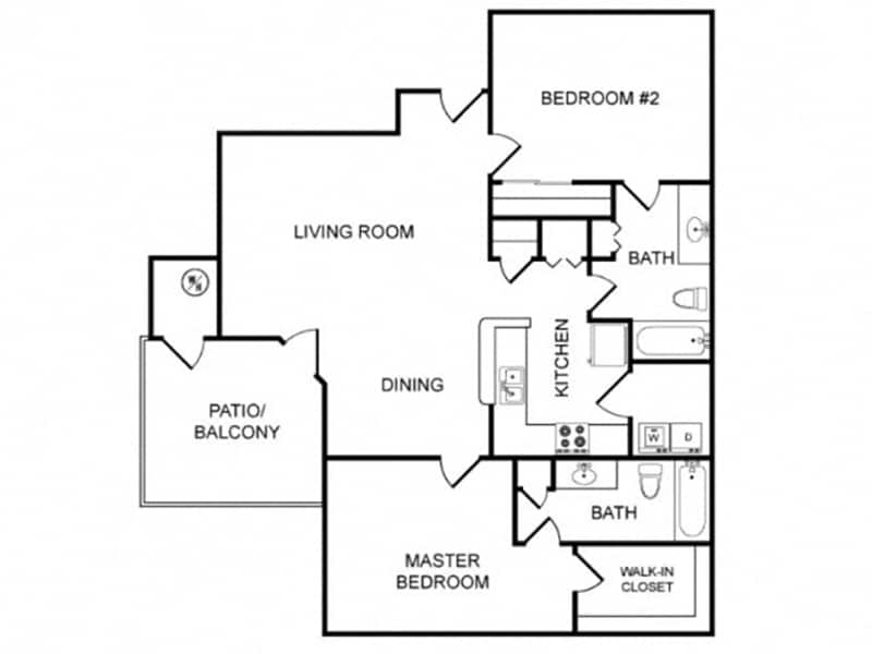 Floor Plan - 2 Bedroom