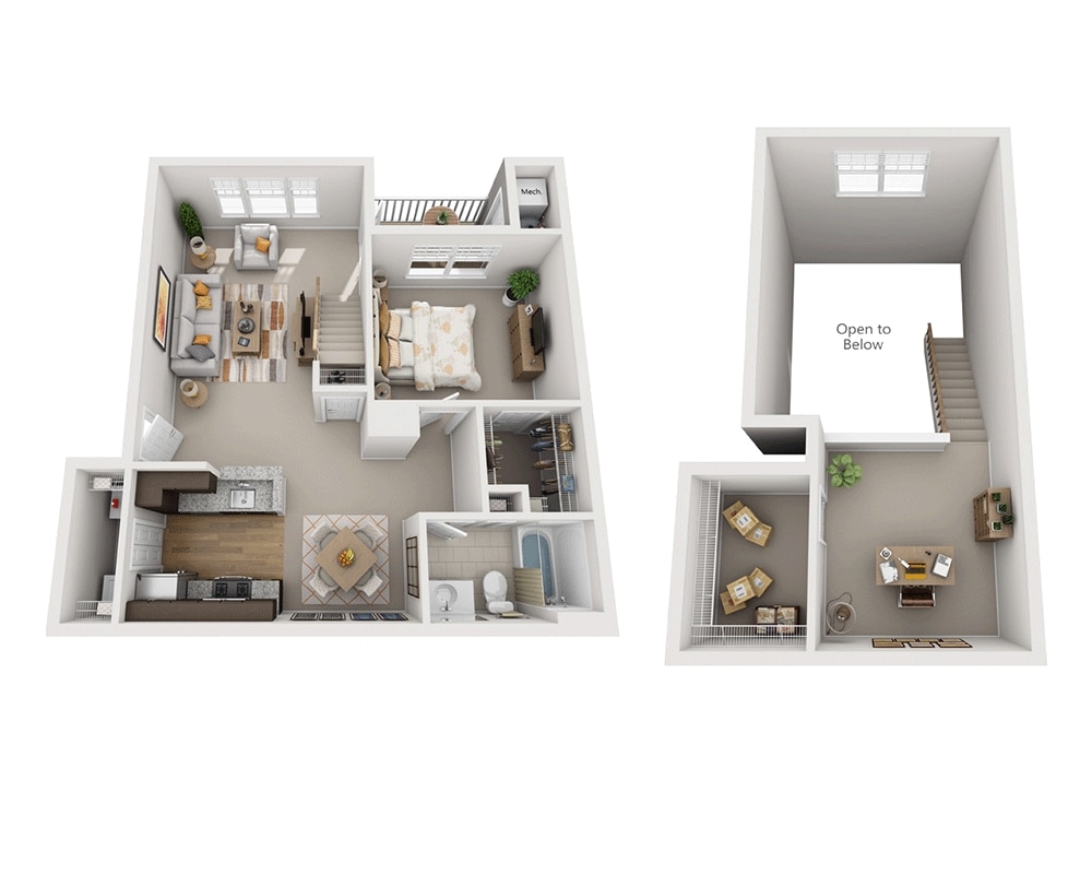 Floor Plan - Aster Gardens Loft (A1BL)
