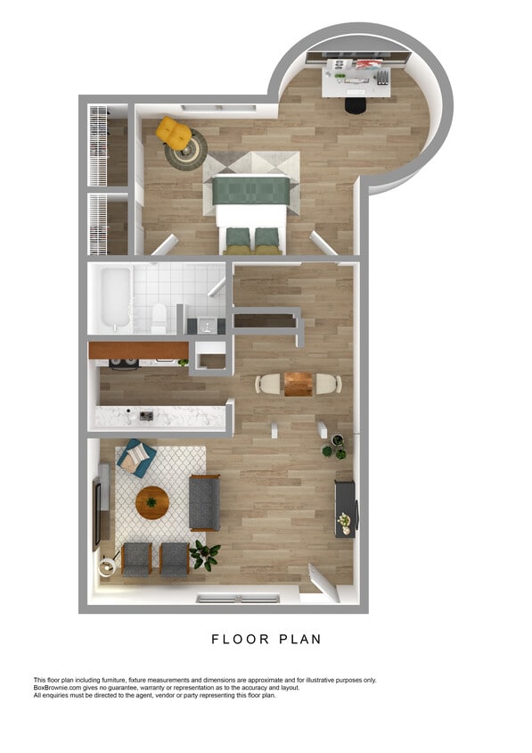 Floor Plan - 1/1 Luxe