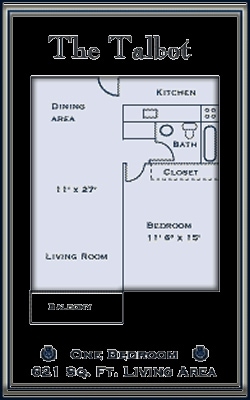 1 BR/1 BA - The Talbot No Balcony