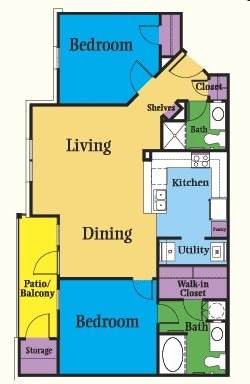 1BR/1BA - Model 2B