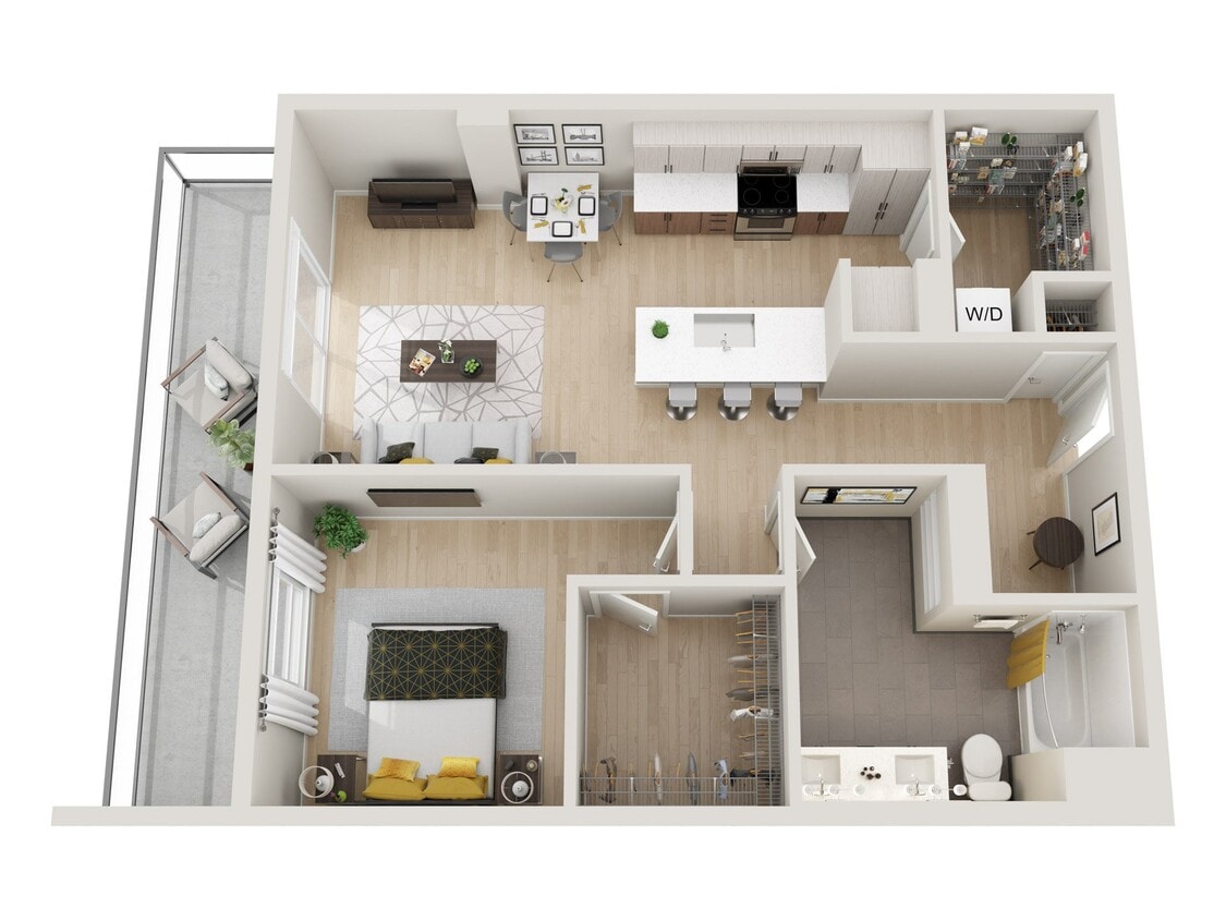 Floor Plan - 1x1 F