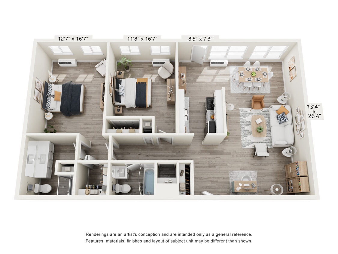 Floor Plan - TWO BEDROOM