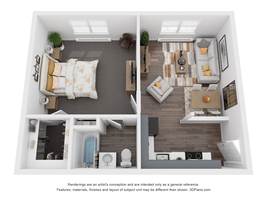 Floor Plan - 1 Bedroom Basic