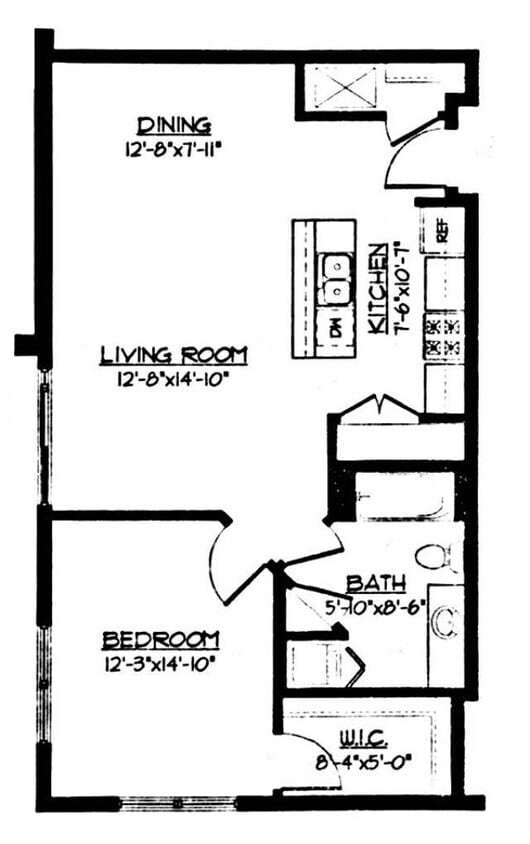 1 Bed / 1 Bath - 830 SF - 1 Bed / 1 Bath - 830 SF