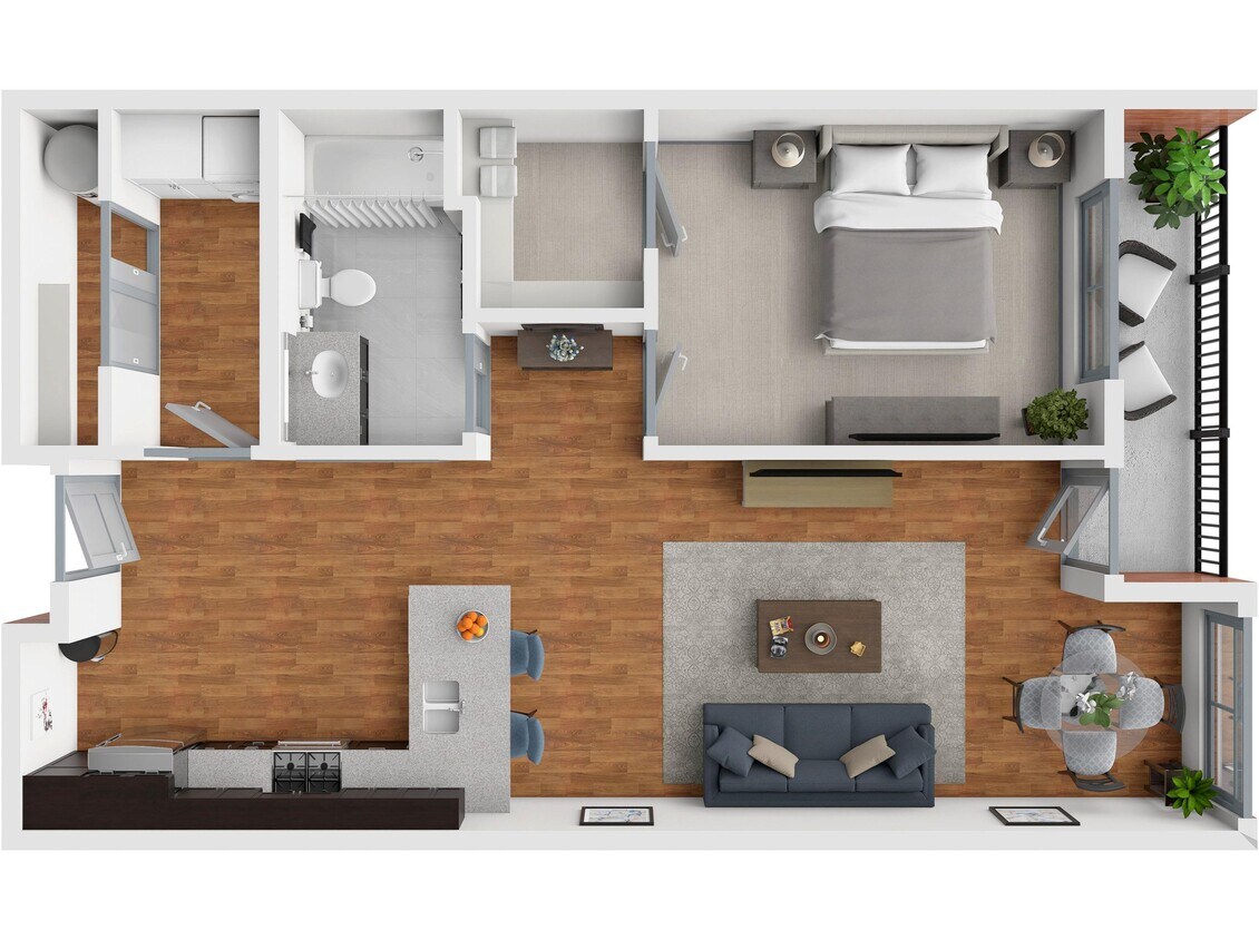 Floor Plan - 1x1d