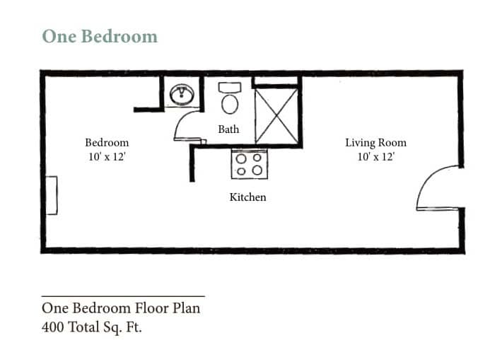 Floor Plan - 1B/1BA