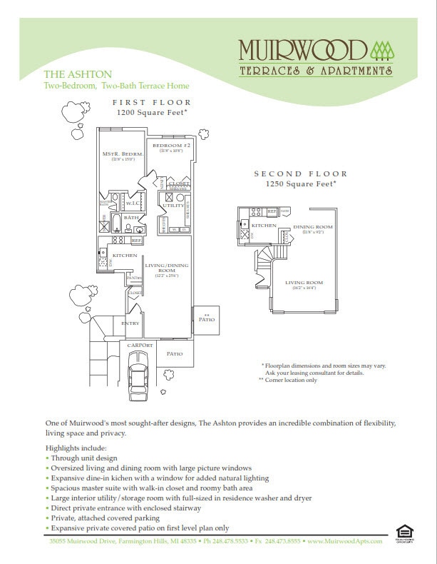 Floor Plan - The Ashton