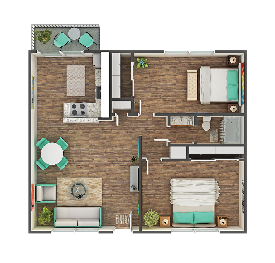 Azure 2x1 Floorplan - Azure 2x1