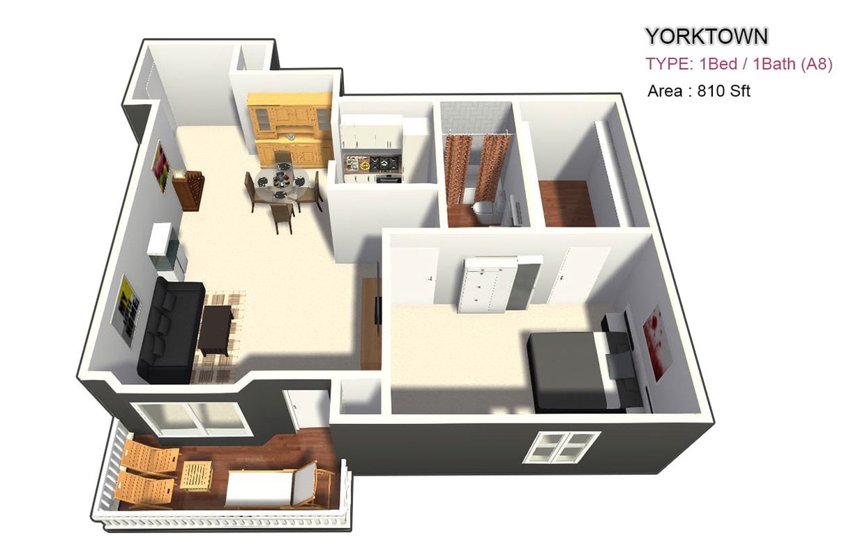 One Bed / One Bath - One Bed / One Bath