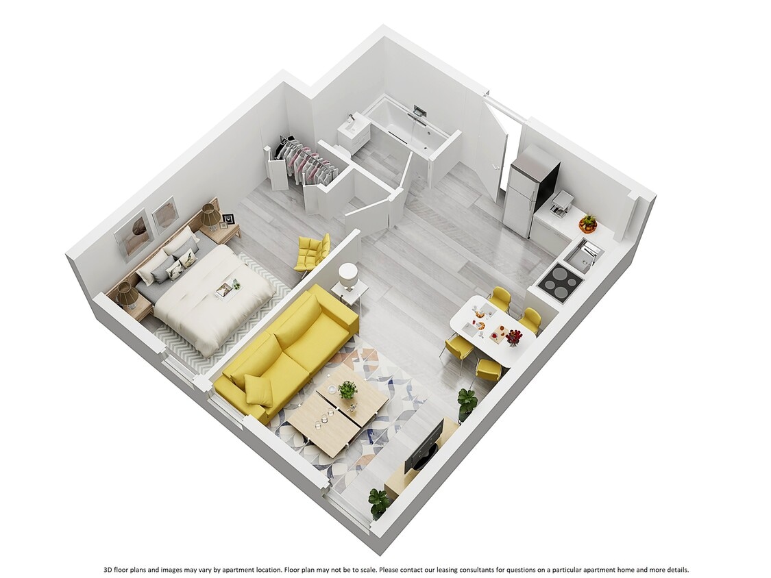 Floor Plan - 1 BED 1 BATH