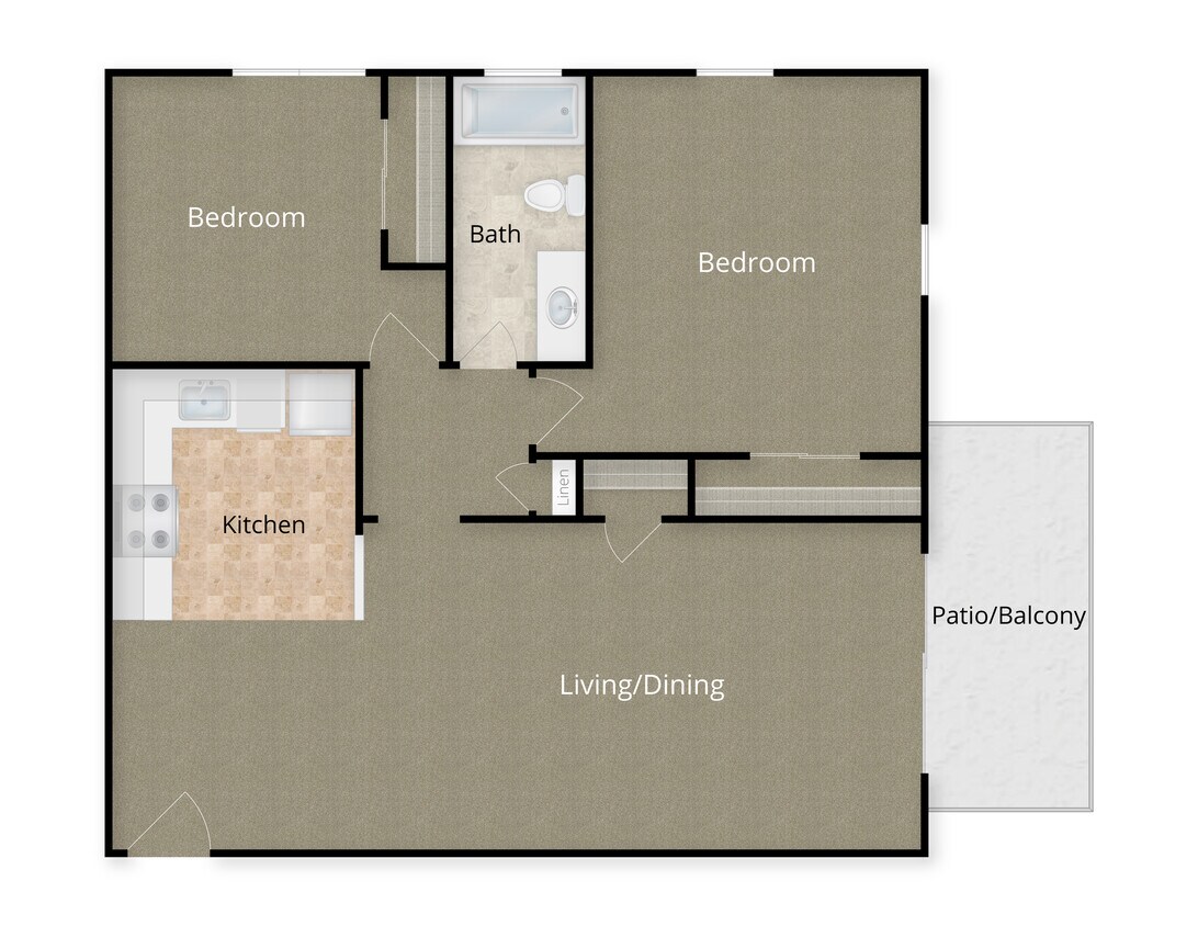 Eldorado Court 2 Bedroom 1 Bathroom-14 - 2 Bed x 1 Bath - 14