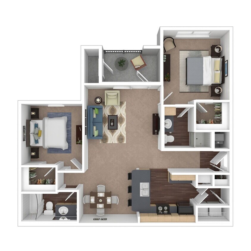 Floor Plan - The Ozark - 2x2