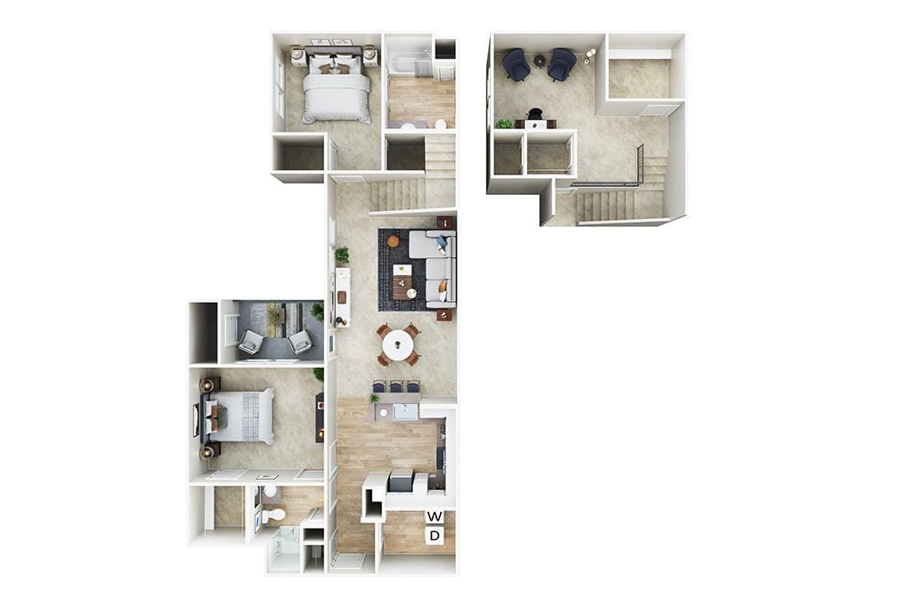 Floor Plan - B5 with Loft