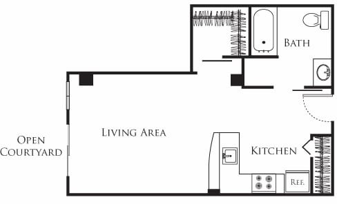 Floor Plan - Micro Studio - C4 223