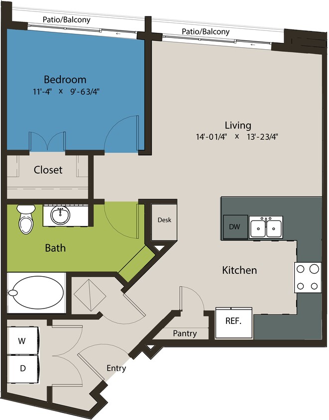 Floor Plan - 1B