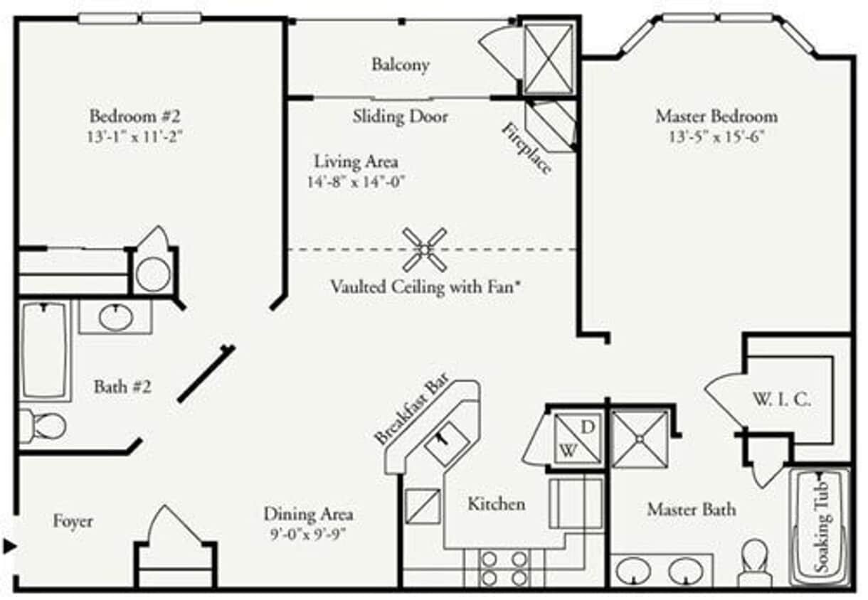 Floor Plan - English Ivy II Interior (LVT only)